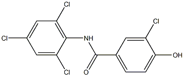 3-chloro-4-hydroxy-N-(2,4,6-trichlorophenyl)benzamide Structure