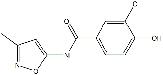 3-chloro-4-hydroxy-N-(3-methyl-1,2-oxazol-5-yl)benzamide Structure