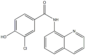 3-chloro-4-hydroxy-N-(quinolin-8-yl)benzamide Structure