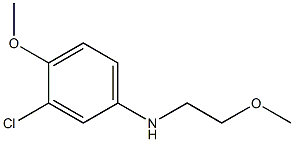 3-chloro-4-methoxy-N-(2-methoxyethyl)aniline Structure