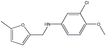3-chloro-4-methoxy-N-[(5-methylfuran-2-yl)methyl]aniline 구조식 이미지