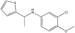 3-chloro-4-methoxy-N-[1-(thiophen-2-yl)ethyl]aniline Structure