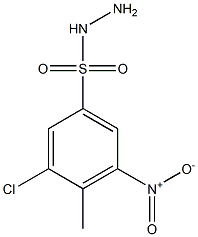 3-chloro-4-methyl-5-nitrobenzene-1-sulfonohydrazide Structure