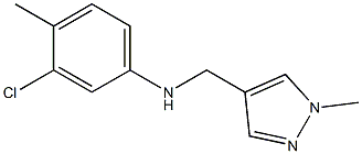 3-chloro-4-methyl-N-[(1-methyl-1H-pyrazol-4-yl)methyl]aniline Structure