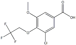 3-chloro-5-methoxy-4-(2,2,2-trifluoroethoxy)benzoic acid Structure