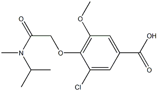 3-chloro-5-methoxy-4-{[methyl(propan-2-yl)carbamoyl]methoxy}benzoic acid 구조식 이미지
