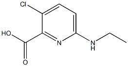 3-chloro-6-(ethylamino)pyridine-2-carboxylic acid Structure