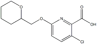 3-chloro-6-(oxan-2-ylmethoxy)pyridine-2-carboxylic acid Structure