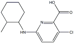 3-chloro-6-[(2-methylcyclohexyl)amino]pyridine-2-carboxylic acid Structure