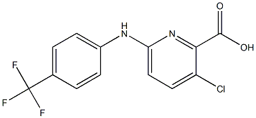 3-chloro-6-{[4-(trifluoromethyl)phenyl]amino}pyridine-2-carboxylic acid 구조식 이미지