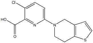 3-chloro-6-{4H,5H,6H,7H-thieno[3,2-c]pyridin-5-yl}pyridine-2-carboxylic acid Structure