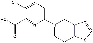 3-chloro-6-{4H,5H,6H,7H-thieno[3,2-c]pyridin-5-yl}pyridine-2-carboxylic acid 구조식 이미지