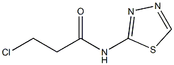3-chloro-N-(1,3,4-thiadiazol-2-yl)propanamide Structure