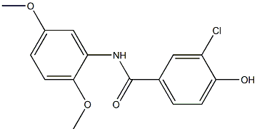 3-chloro-N-(2,5-dimethoxyphenyl)-4-hydroxybenzamide Structure