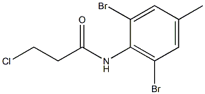 3-chloro-N-(2,6-dibromo-4-methylphenyl)propanamide 구조식 이미지