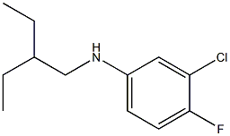 3-chloro-N-(2-ethylbutyl)-4-fluoroaniline 구조식 이미지