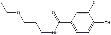 3-chloro-N-(3-ethoxypropyl)-4-hydroxybenzamide 구조식 이미지
