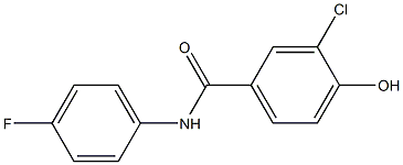 3-chloro-N-(4-fluorophenyl)-4-hydroxybenzamide Structure