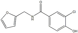 3-chloro-N-(furan-2-ylmethyl)-4-hydroxybenzamide 구조식 이미지