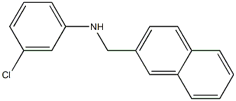 3-chloro-N-(naphthalen-2-ylmethyl)aniline Structure