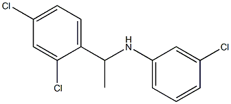 3-chloro-N-[1-(2,4-dichlorophenyl)ethyl]aniline Structure