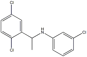 3-chloro-N-[1-(2,5-dichlorophenyl)ethyl]aniline Structure