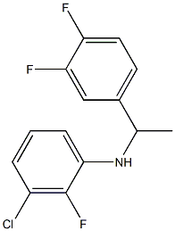 3-chloro-N-[1-(3,4-difluorophenyl)ethyl]-2-fluoroaniline Structure