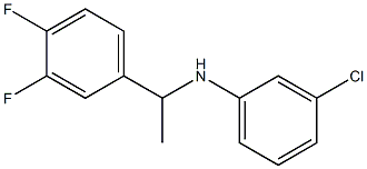 3-chloro-N-[1-(3,4-difluorophenyl)ethyl]aniline Structure