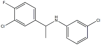 3-chloro-N-[1-(3-chloro-4-fluorophenyl)ethyl]aniline 구조식 이미지