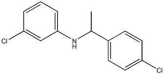3-chloro-N-[1-(4-chlorophenyl)ethyl]aniline Structure