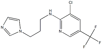 3-chloro-N-[3-(1H-imidazol-1-yl)propyl]-5-(trifluoromethyl)pyridin-2-amine Structure