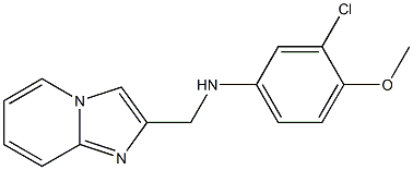 3-chloro-N-{imidazo[1,2-a]pyridin-2-ylmethyl}-4-methoxyaniline 구조식 이미지