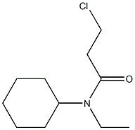 3-chloro-N-cyclohexyl-N-ethylpropanamide 구조식 이미지