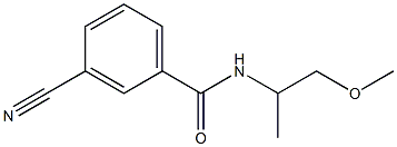 3-cyano-N-(2-methoxy-1-methylethyl)benzamide 구조식 이미지