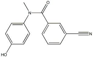 3-cyano-N-(4-hydroxyphenyl)-N-methylbenzamide Structure