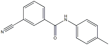 3-cyano-N-(4-methylphenyl)benzamide Structure