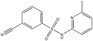 3-cyano-N-(6-methylpyridin-2-yl)benzene-1-sulfonamide Structure