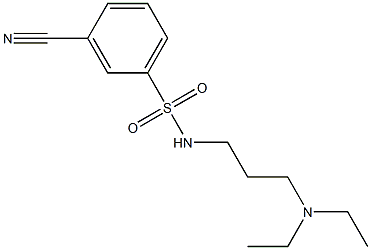 3-cyano-N-[3-(diethylamino)propyl]benzenesulfonamide Structure