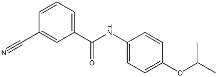 3-cyano-N-[4-(propan-2-yloxy)phenyl]benzamide Structure