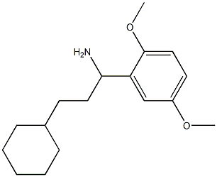 3-cyclohexyl-1-(2,5-dimethoxyphenyl)propan-1-amine Structure