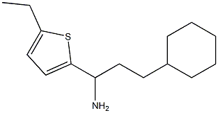 3-cyclohexyl-1-(5-ethylthiophen-2-yl)propan-1-amine Structure