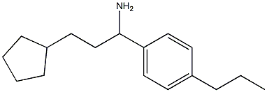 3-cyclopentyl-1-(4-propylphenyl)propan-1-amine 구조식 이미지