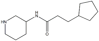 3-cyclopentyl-N-(piperidin-3-yl)propanamide Structure