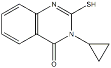 3-cyclopropyl-2-sulfanyl-3,4-dihydroquinazolin-4-one 구조식 이미지