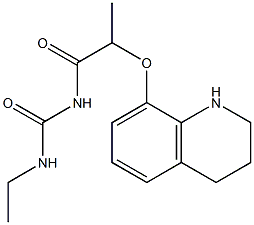 3-ethyl-1-[2-(1,2,3,4-tetrahydroquinolin-8-yloxy)propanoyl]urea 구조식 이미지