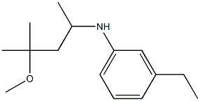 3-ethyl-N-(4-methoxy-4-methylpentan-2-yl)aniline 구조식 이미지