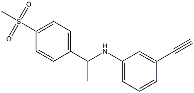 3-ethynyl-N-[1-(4-methanesulfonylphenyl)ethyl]aniline Structure