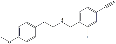 3-fluoro-4-({[2-(4-methoxyphenyl)ethyl]amino}methyl)benzonitrile Structure