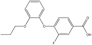 3-fluoro-4-(2-propoxyphenoxy)benzoic acid Structure