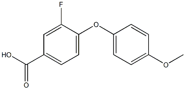 3-fluoro-4-(4-methoxyphenoxy)benzoic acid 구조식 이미지